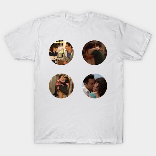 Nick and Jess Sticker Pack T-Shirt by voidstickers